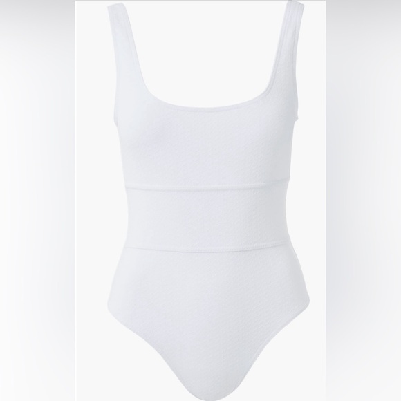MELISSA ODABASH Perugia One-Piece Swimsuit (US/6) White NWOT - Picture 2 of 8